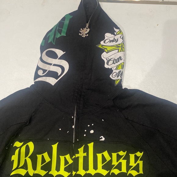 Blac Label Premium Vintage Full Zip Hoodie 3X - Picture 2 of 11